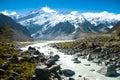 Beautiful view of Mount Cook National Park, South Island, New Zealand Royalty Free Stock Photo