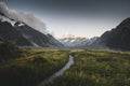 Beautiful view of Mount Cook, New Zealand Royalty Free Stock Photo