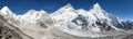 Beautiful view of mount Everest, Lhotse and nuptse Royalty Free Stock Photo