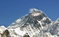 Beautiful view of Mount Everest (8848 m) Nepal. Royalty Free Stock Photo
