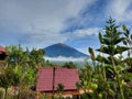 Beautiful view of Mount Kerinci in the morning Royalty Free Stock Photo