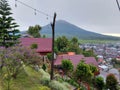 Beautiful view of Mount Kerinci in the morning Royalty Free Stock Photo