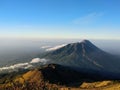 Beautiful view of Mount Merbabu, Central Java Royalty Free Stock Photo