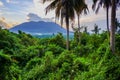 Beautiful view of Mount Ranai Natuna Indonesia Royalty Free Stock Photo