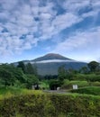 Beautiful view of Mount Selamat in Indonesia