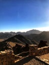 Beautiful view on mount sinai in the middle of sweltering day