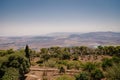 Beautiful view from Mount Tavor to the Jezreel Valley near Nazareth in Israel Royalty Free Stock Photo