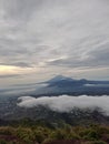 beautiful view on mount ungaran Royalty Free Stock Photo
