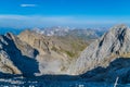 Beautiful view from the mountain Valluga, Lechtal alps, Austria