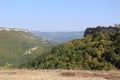 Beautiful view of the mountains and forest, canyon in the Crimea in autumn Royalty Free Stock Photo