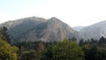 Beautiful view of the mountains from a height Royalty Free Stock Photo