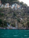 Beautiful view mountains and lake from boat in Ratchaprapa dam, Khoa Sok National Park, Surat Thani Royalty Free Stock Photo