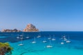 Beautiful view of the mysterious island of Es Vedra. Ibiza, Balearic Islands. Spain Royalty Free Stock Photo