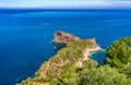 Natural rock headland at coast of Majorca island, Spain