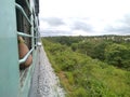 Beautiful view of Nature or Landscape view from Indian Train Window Royalty Free Stock Photo