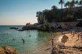 Beautiful view of Nerja beach with The Balcony of Europe (BalcÃÂ³n de Europa) above