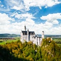 Beautiful view Neuschwanstein Castle (Bavaria, Germany) Royalty Free Stock Photo