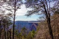Beautiful view of the New River Gorge Bridge in West Virginia Royalty Free Stock Photo