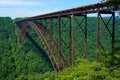 Beautiful view of the New River Gorge Bridge in West Virginia, United States. Royalty Free Stock Photo