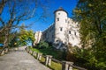 Beautiful view of Niedzica castle, Poland, Europe Royalty Free Stock Photo