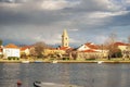 Beautiful view of Nin town, Dalmatia, Croatia Royalty Free Stock Photo