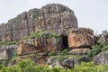 Beautiful view of Nourlangie Rock or Burrunggui in the Kakadu park on a sunny day, Australia