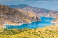 Nice view of Nurek Reservoir in Tajikistan