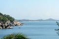 Beautiful view of the ocean and the coast of Koh Samui Royalty Free Stock Photo