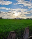 Beautiful view off rural from serang indonesia