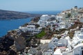 View of Oia with its typical white houses, Santorini island Royalty Free Stock Photo