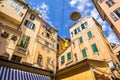 Beautiful view of old buildings in Genoa, region of Liguria, Italy Royalty Free Stock Photo