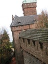 The medieval castle of Haut-koenigsbourg Alsace Royalty Free Stock Photo