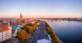 Beautiful view of the Old Riga Town with historic buildings Royalty Free Stock Photo