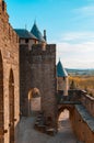 Beautiful view of old town of Carcassone, France