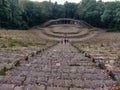 Beautiful view of an open-air theatre of Thingstatte Heidelberg