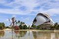 Beautiful view of the Opera House Palau de les Arts Reina Sofia by Santiago Calatrava in the City of Arts and Sciences