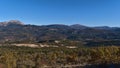 Beautiful view over idyllic landscape near rural village Trigance in Provence region in southern France on sunny day. Royalty Free Stock Photo