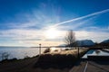 Beautiful view over Lake Neuchatel, Switzerland Royalty Free Stock Photo