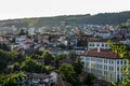 Beautiful view over the old town with a traditional architecture of Veliko Tarnovo, Bulgaria Royalty Free Stock Photo