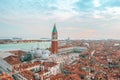 Beautiful view over San Marco square in Venice Royalty Free Stock Photo