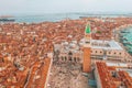 Beautiful view over San Marco square in Venice Royalty Free Stock Photo