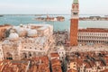 Beautiful view over San Marco square in Venice Royalty Free Stock Photo