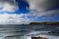 Beautiful view over the sea from Polzeath Royalty Free Stock Photo