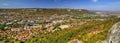 Beautiful view over town of Provadia in Bulgaria Royalty Free Stock Photo