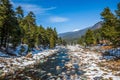 Beautiful view of Pahalgam during winter season