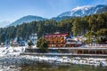 Beautiful view of Pahalgam during winter season