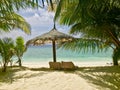 View on beach maldives Royalty Free Stock Photo