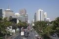 Beautiful view of the panorama of Bangkok