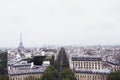 Beautiful view of Paris city with Eiffel Tower and typical parisian architecture. Royalty Free Stock Photo