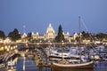 Beautiful view of the Parliament Buildings and Victoria Inner Harbour in Victoria Royalty Free Stock Photo